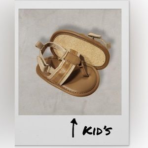 Tan Velcro Sandals, Kid’s -6-12M-